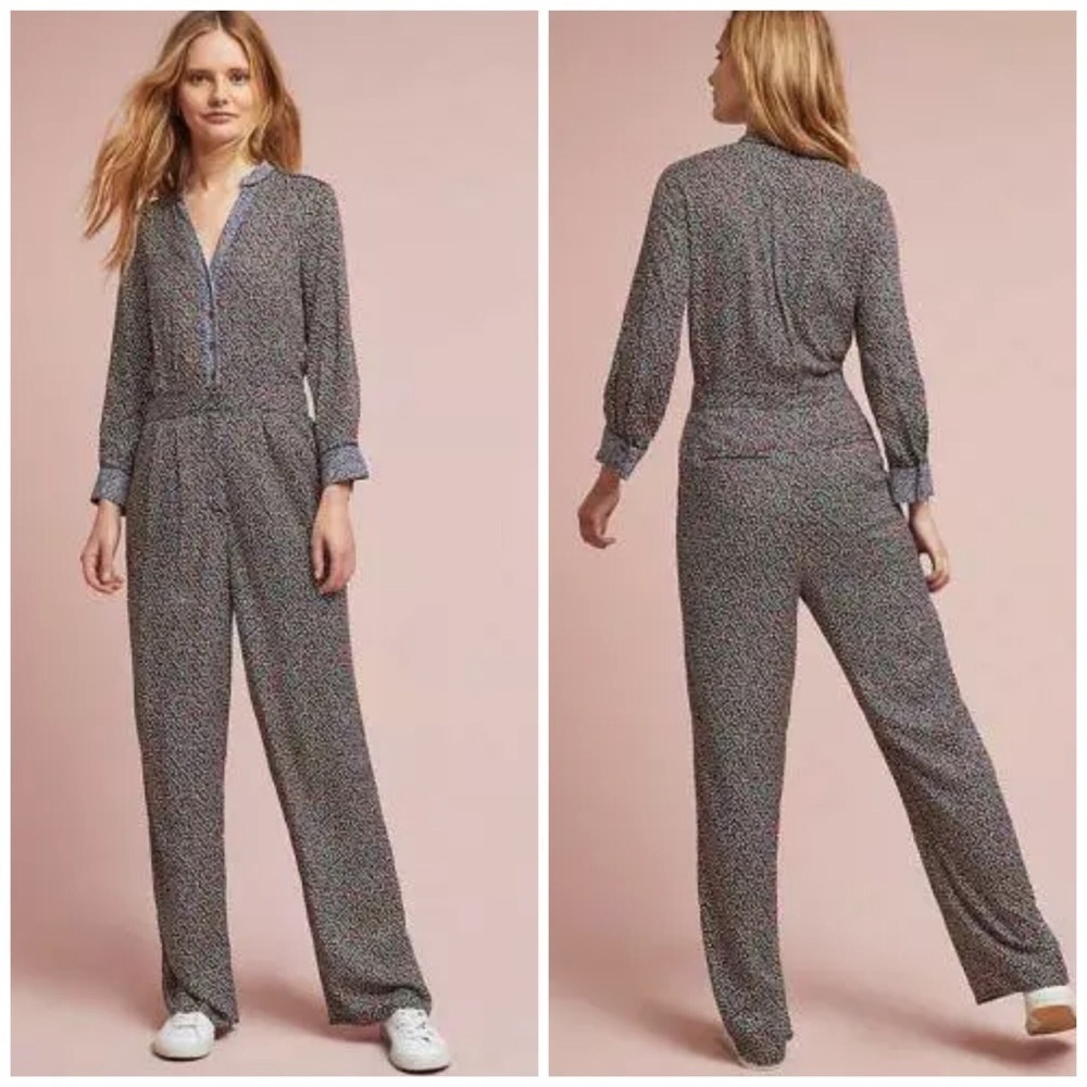 Anthropologie Ett:Twa Christine Silken Jumpsuit 0